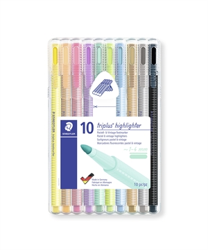 Staedtler Highlighter Textsurfer Triplus set od 10 pastelnih boja